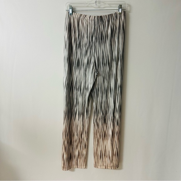 Travelers By Chico's Straight Leg Trouser Pant Pull On Gray Silver White Sz 0  S - Picture 2 of 9